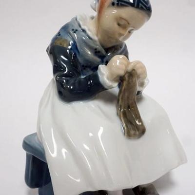 1051	ROYAL COPENHAGEN FIGURE OF YOUNG GIRL KNITTING #1314
