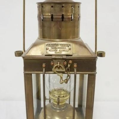 1188	CONTEMPORARY BRASS CARGO KEROSENE LANTERN
