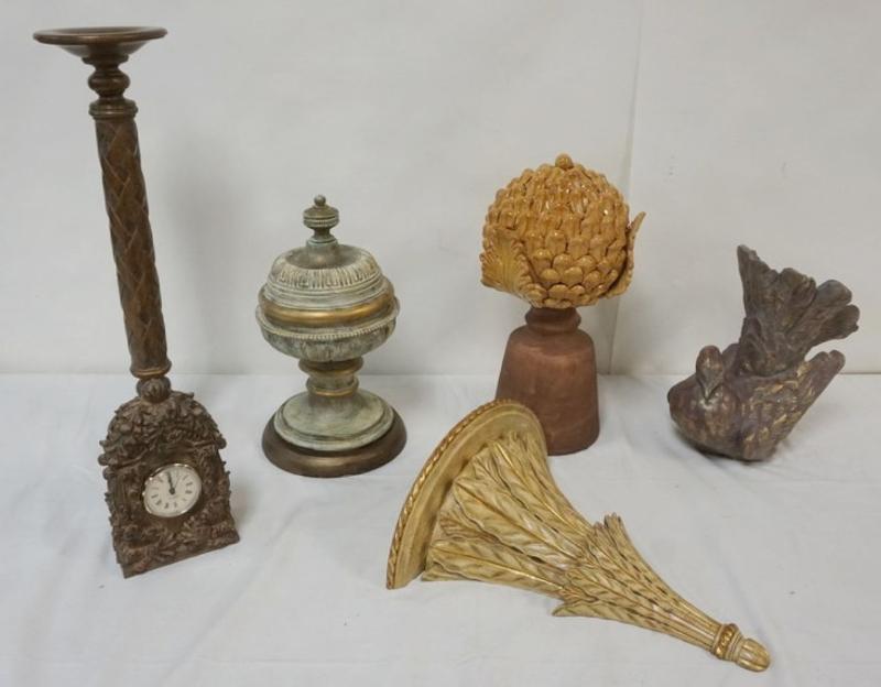 Sale Photo Thumbnail #172: 1171	GROUP OF ASSORTED DECORATIVE ITEMS, LARGEST PIECE APPROXIMATELY 21 IN H

