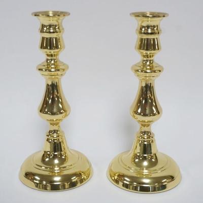 1013	BALDWIN BRASS CANDLESTICKS, APPROXIMATELY 8 IN
