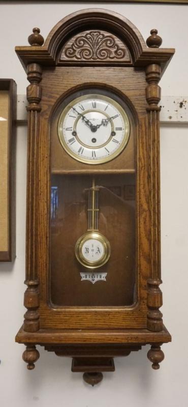Sale Photo Thumbnail #193: 1192	HOWARD MILLER WALL CLOCK, APPROXIMATELY 31 IN H
