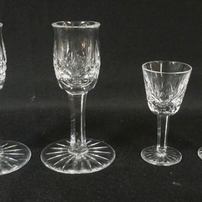 1004	WATERFORD CRYSTAL 4 CORDIALS, TALLEST APPROXIMATELY 5 IN HIGH
