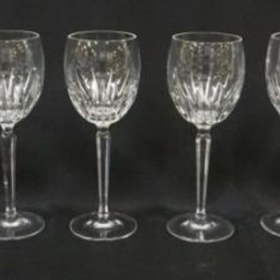 1008	WATERFORD CRYSTAL 10 WINES, EACH APPROXIMATELY 8 1/2 IN HIGH

