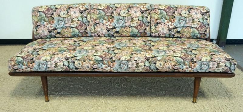 Sale Photo Thumbnail #253: 1252	MID CENTURY MODERN SOFA *MODERN FOAM FURNITURE NEWARK NJ*, APPROXIMATELY 75 IN X 31 IN X 31 IN H
