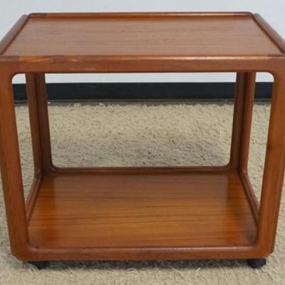 1249	DANISH MODERN ROLLING CART, APPROXIMATELY 30 IN X 19 IN X 26 IN H
