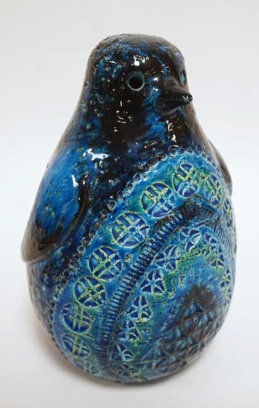 Sale Photo Thumbnail #43: 1043	MIDCENTURY ITALIAN POTTERY PENGUIN FIGURE, APPROXIMATELY 8 1/2 IN HIGH
