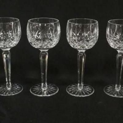 1001	WATERFORD CRYSTAL 8 WINES, EACH APPROXIMATELY 7 12 IN HIGH
