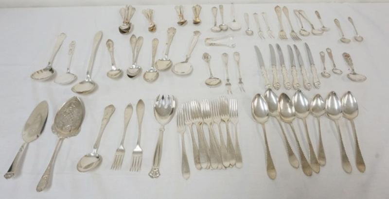 Sale Photo Thumbnail #100: 1100	LARGE GROUP OF ASSORTED DANISH FLATWARE, MANY MARKED 830S
