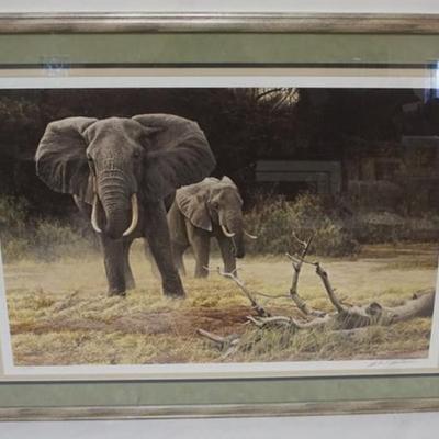 1139	ROBERT BATEMAN PRINT, FRAMED AND MATTED, PENCIL SIGNED AND NO. 837/950 *COW AND CALF*, APPROXIMATELY 32 IN X 28 IN OVERALL
