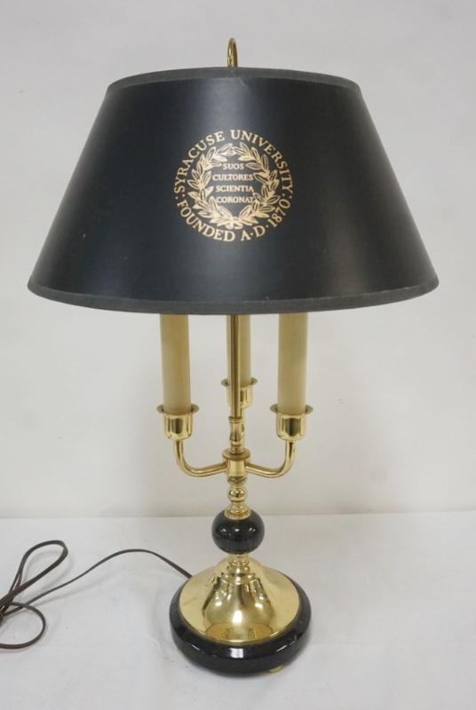Sale Photo Thumbnail #190: 1189	SYRACUSE UNIVERSITY DESK LAMP, APPROXIMATELY 23 IN H

