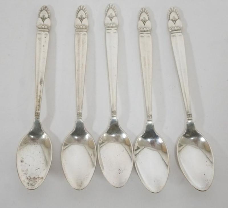 Sale Photo Thumbnail #104: 1104	STERLING SILVER SPOONS, 2.3 OZT
