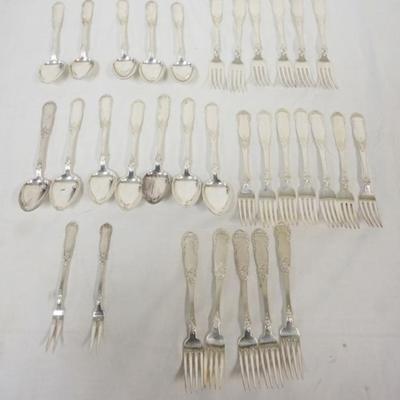 1101	FLATWARE SET HALL MARKED ON REVERSE
