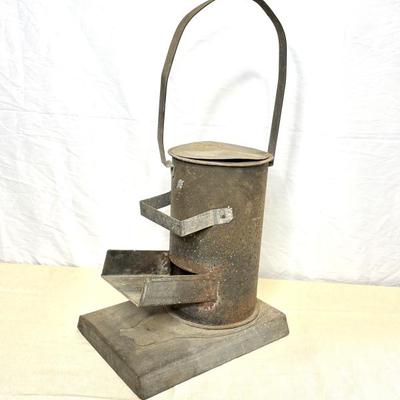 Antique Primitive Soldering Iron Coal Stove 