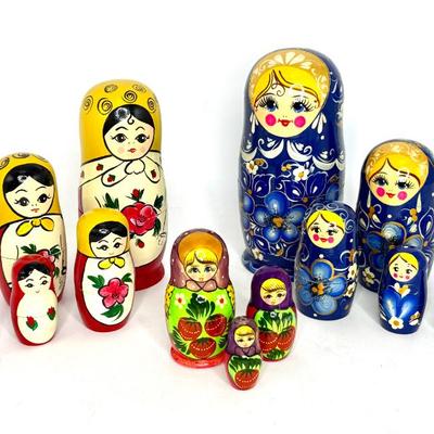 Russian Nesting Dolls Lot