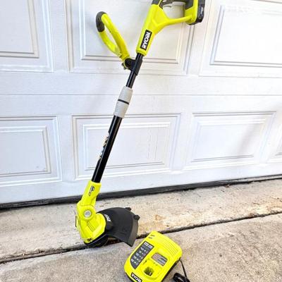 Ryobi 12” Cordless String Trimmer with Battery and Charger 