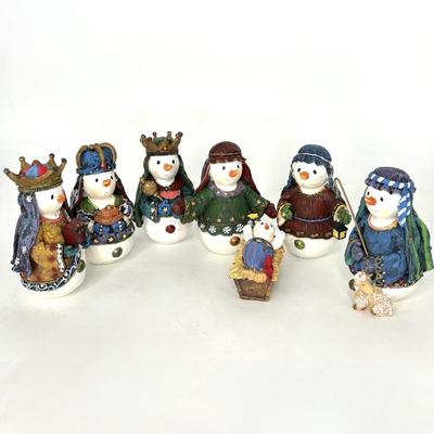 Snowman Nativity Scene 