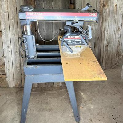 Craftsman Contractor Series 10” Radial Arm Saw on Stand