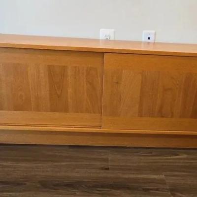 Vtg Teak MCM Console 1 By Domino Made In Denmark