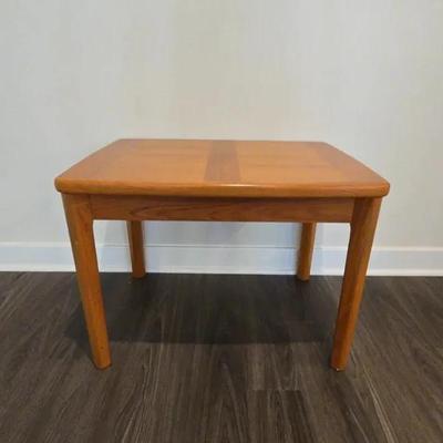 Vtg Teak MCM Table Small By A.B.J. In Denmark