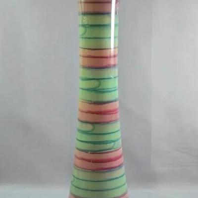 Striped Glass Vase Made In Spain