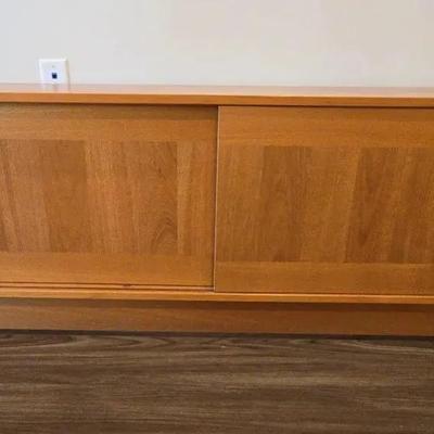 Vtg Teak MCM Console 2 By Domino Made In Denmark