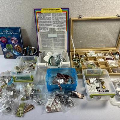 Variety of Beads with Jewelry Making Supplies