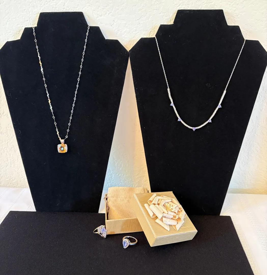 Sterling Beauties, Tanzanite And Citrine