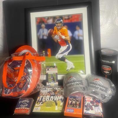 Peyton Manning Framed Print, Signed Super Bowl XLVIII Hat By Chris Harris & More!