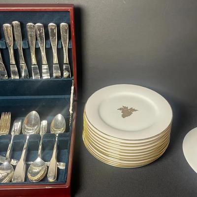 Sri Lanka Golden Grape Dishes & Set Of Stainless Steel Silverware