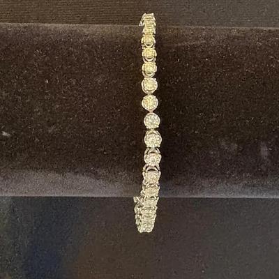 Sterling and Diamond Bracelet