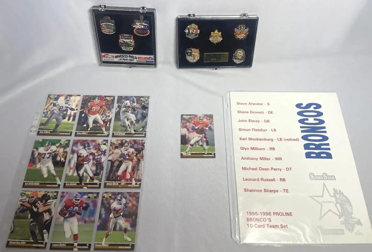 John Elway Commemorative Pin Set & More