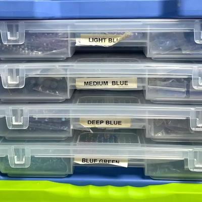 Blue Variety Bead Collection w/Pendants