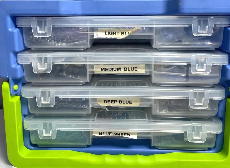 Blue Variety Bead Collection w/Pendants