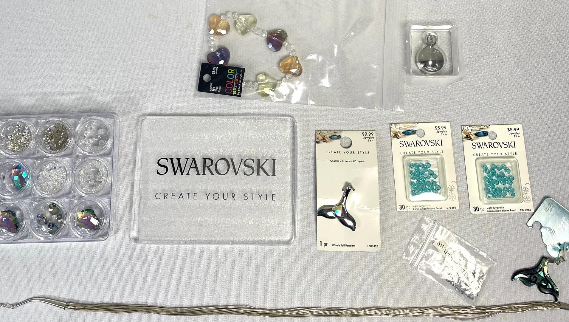 Sterling Silver Strand Necklace, Swarovski Create Your Own Style 