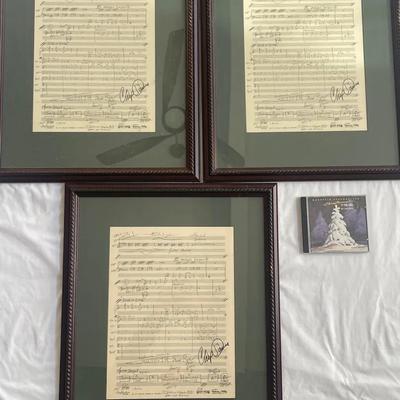 Chip Davis Signed & Framed Sheet Music