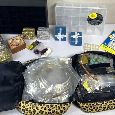Jewelry Making Beads, Boxes, Earring Holders, Metal Chokers, and Accessories