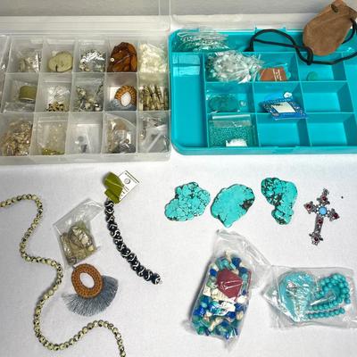 Turquoise-Like Stones, Variety of Beads & Jewelry Making Supplies 