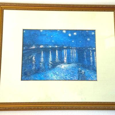 Van Gogh “Starry Night Over The Rhone” Print 