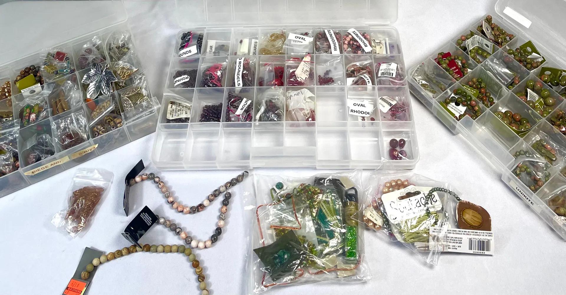 Rhodonite, Unikite, w/ Beige & Brown Stones