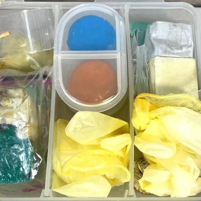 Crystal Clay w/ Variety of Colorful Beads