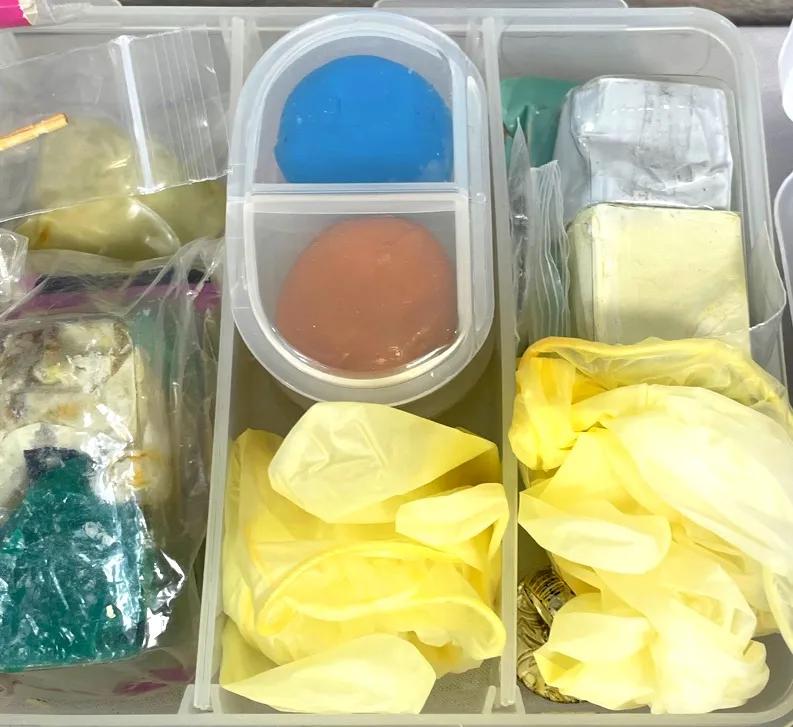 Crystal Clay w/ Variety of Colorful Beads