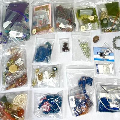 Multi-Colored Beads & Jewelry Making Components  