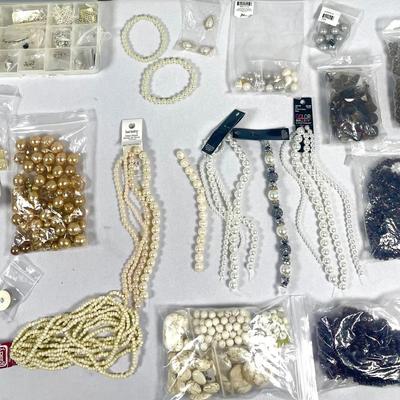 Glass Beads Assortment & Jewelry Making Components