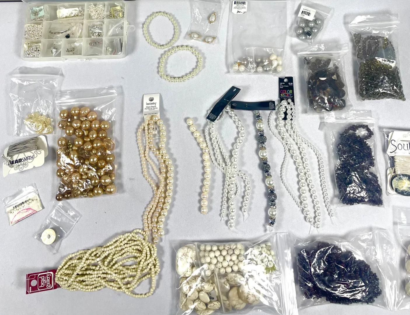 Glass Beads Assortment & Jewelry Making Components