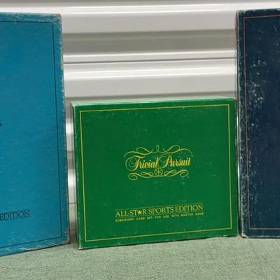 Games 3 Sets Of Trivial Pursuit 
