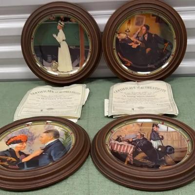 Knowles Plates With Norman Rockwell 