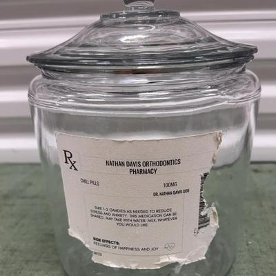Glass Pharmacy Jar