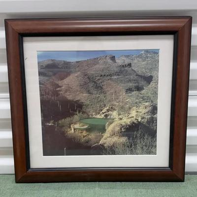 Golf Course Picture Framed