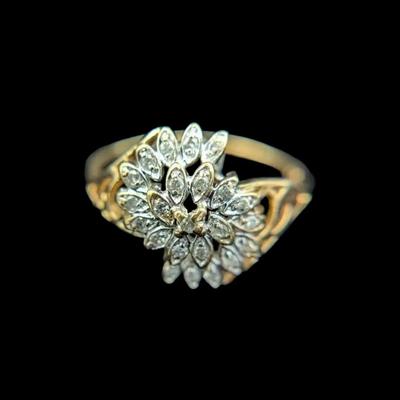 10K Yellow Gold Diamond Ring, NAGL #1106626