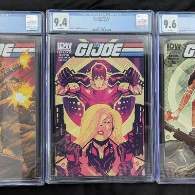 3 G.I. Joe Comics, CGC Graded 